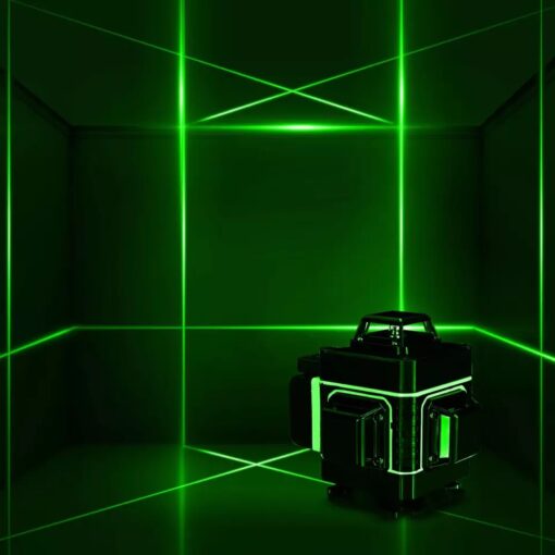 3D ЛАЗЕРЕН НИВЕЛИР с 12 линии и зелен лазер+дистанционо