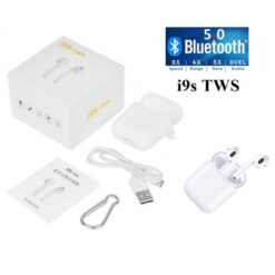Безжични мини Bluetooth стерео слушалки HF i9S TWS – бели