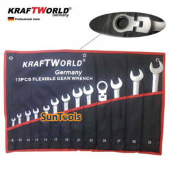 Звездогаечни тресчотни ключове 8-32мм KraftWorld с чупещо рамо