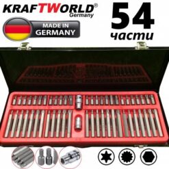 Немски Накрайници за гедоре KraftWorld 54 части битове за тресчотка