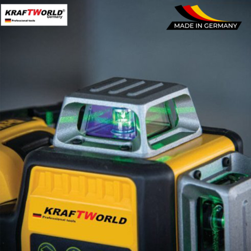 Немски 3D лазерен нивелир с 14 линии KraftWorld , зелен цвят
