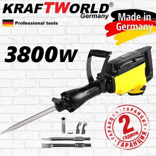 Немски Професионален Къртач KraftWorld 3800W за Мащабни Проекти