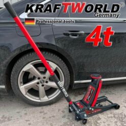 Немски нископрофилен крик KraftWorld 4 тона с две помпи