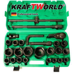 Гедоре камионджийско 26 части KraftWorld , 3/4″ & 1″ ,21-65mm, ударни вложки